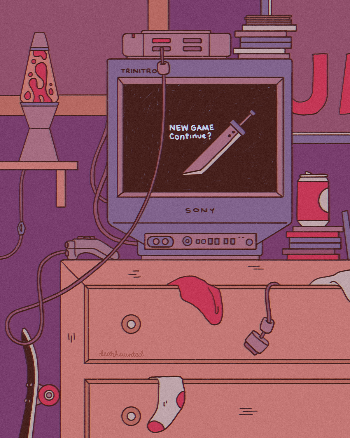 New Game; Continue? Art Print