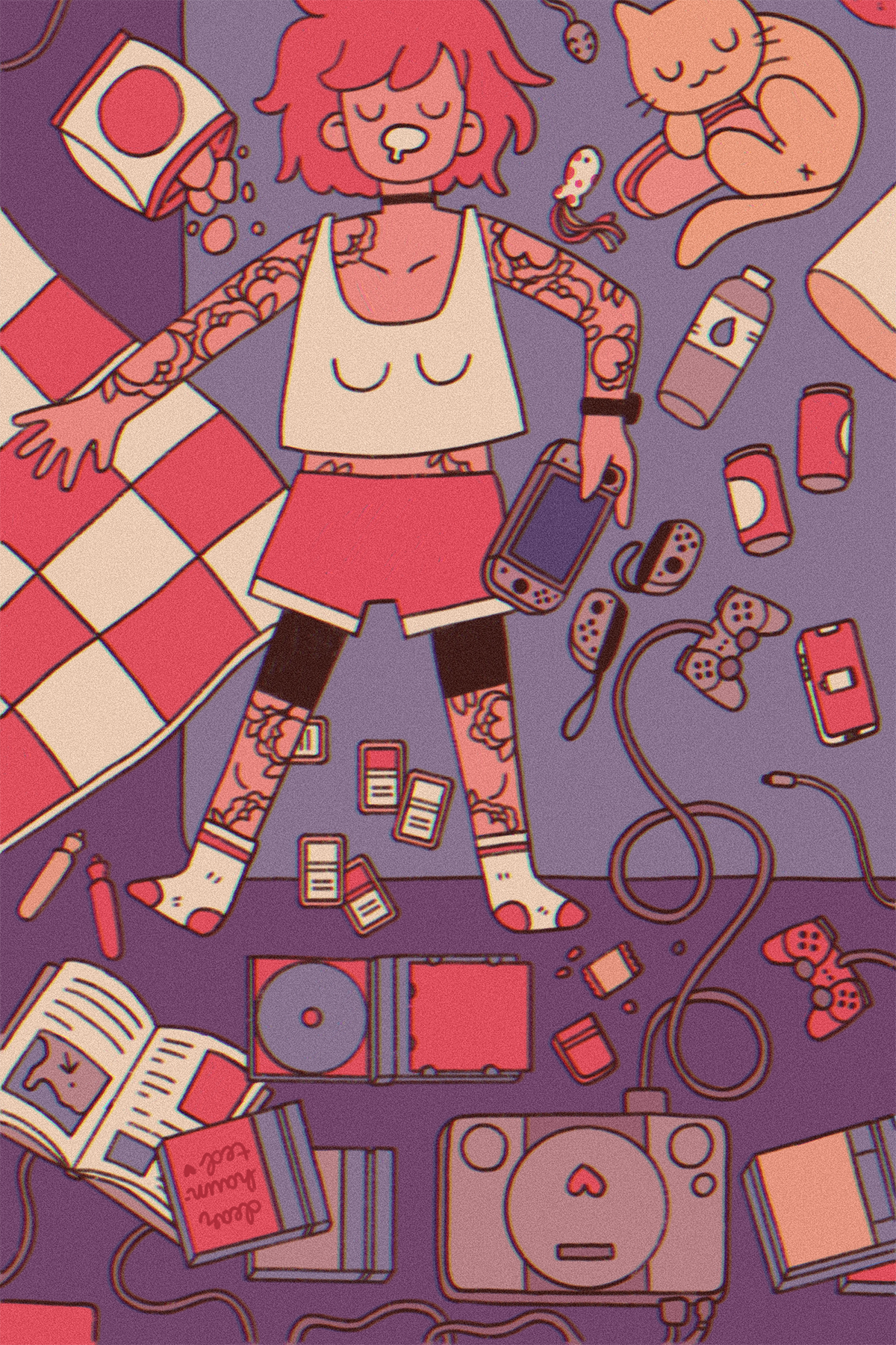 Scattered Gamer Art Print