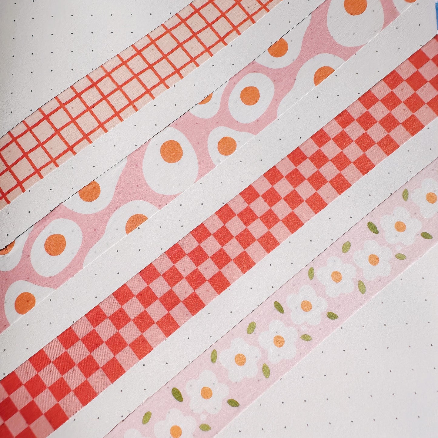 Lychee Checker Washi Tape