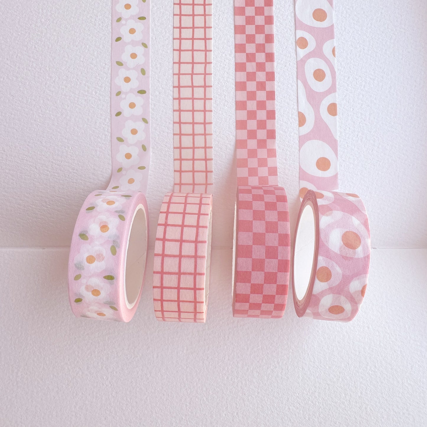 Lychee Checker Washi Tape