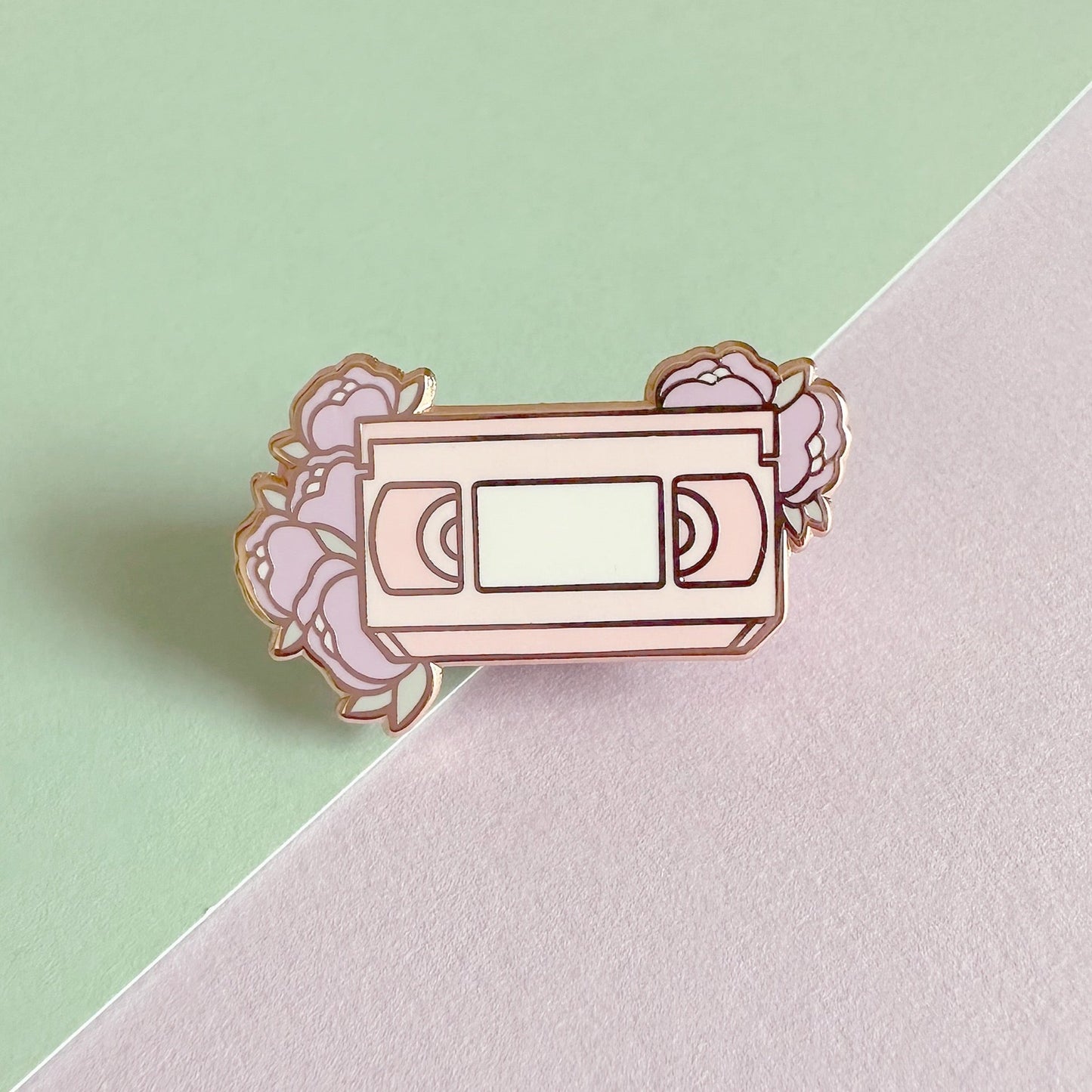 Pink VHS Enamel Pin